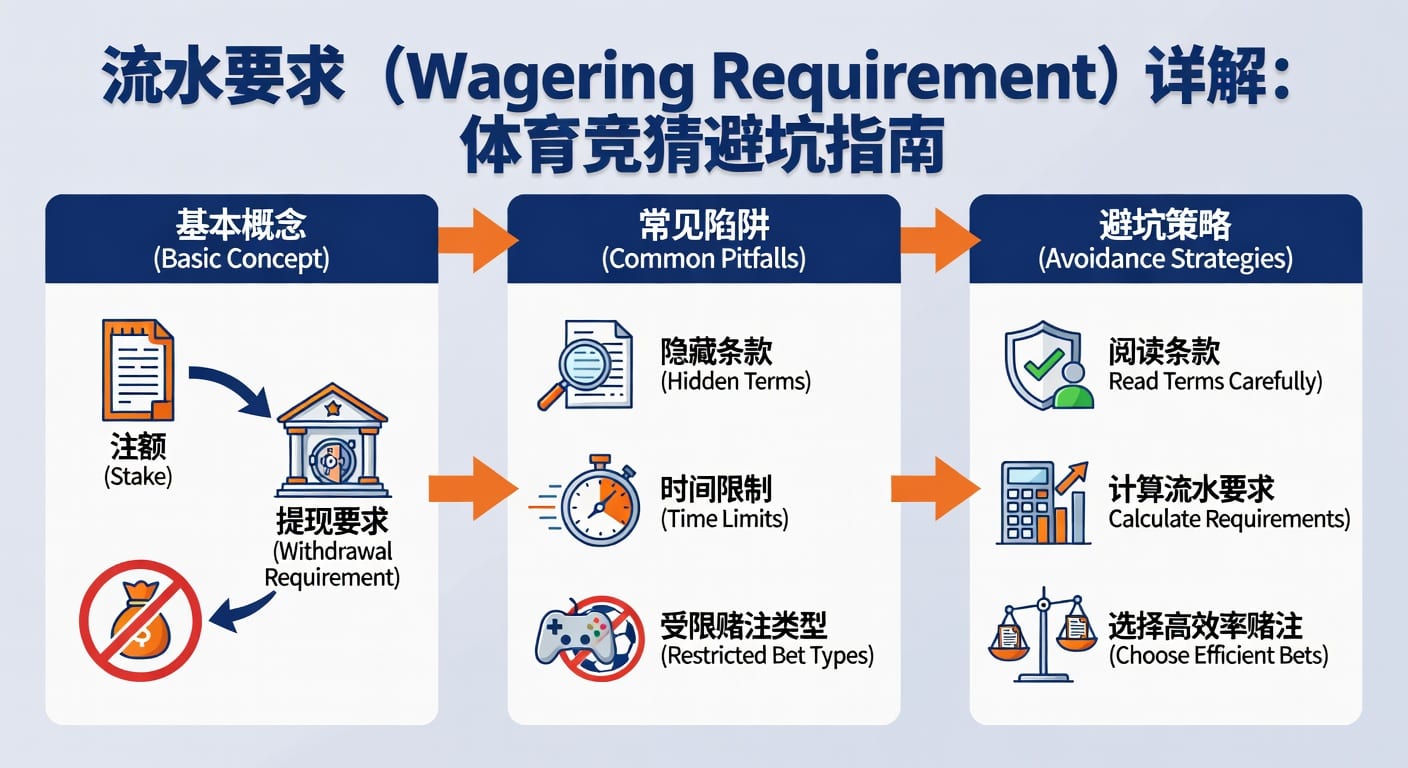 流水要求 sports wagering requirement 计算与风控指南