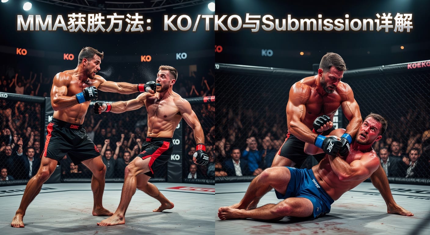 MMA方法 KO/TKO Submission 胜负判断
